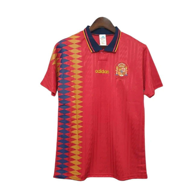 Camisa Espanha Retrô 1994 Vermelha - Adidas - Rezenha 10 FC