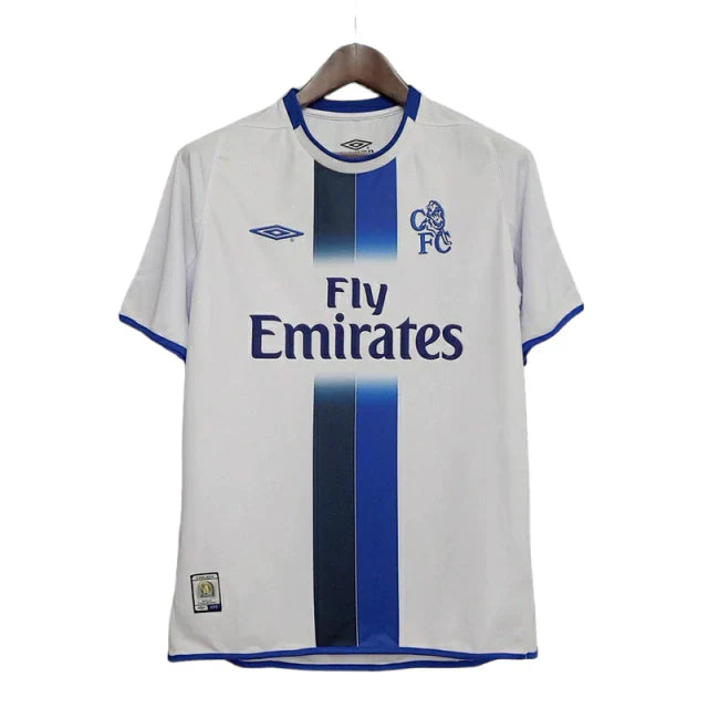 Camisa Retrô Chelsea Umbro 2003/05 Masculino Azul e Branca - Rezenha 10 FC