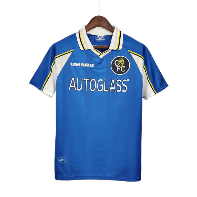 Camisa Chelsea Retrô 1997/1999 Azul - Umbro - Rezenha 10 FC