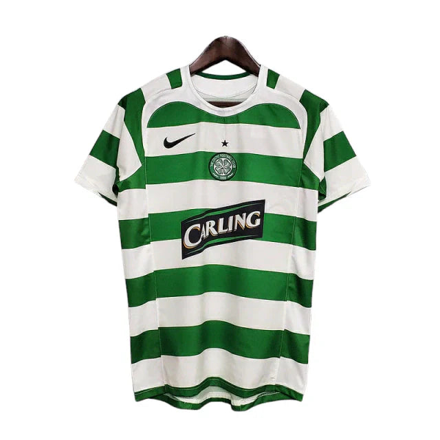 Camisa Celtic Retrô 2005/2006 Verde e Branca - Nike - Rezenha 10 FC