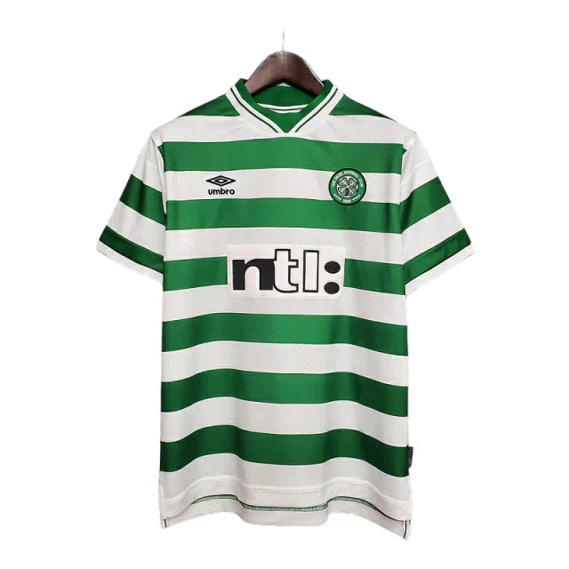 Camisa Celtic Retrô 1999/2000 Verde e Branca - Umbro - Rezenha 10 FC