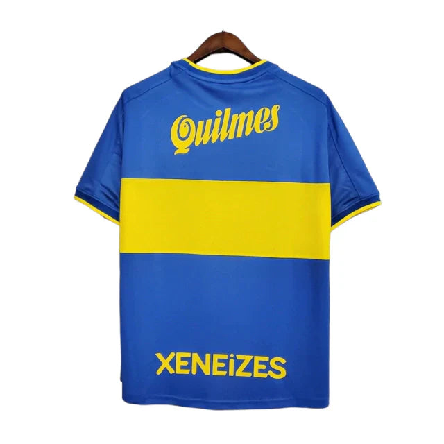 Camisa Boca Juniors Retrô 99/00 - Nike - Azul e Amarela - Rezenha 10 FC