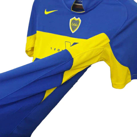 Camisa Boca Juniors Retrô 2005 Azul e Amarela - Nike - Rezenha 10 FC