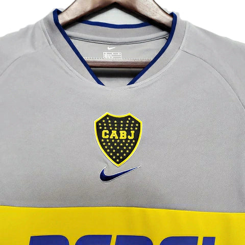 Camisa Boca Juniors Retrô 2002 Cinza - Nike - Rezenha 10 FC