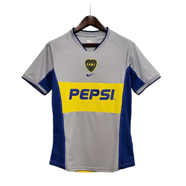 Camisa Boca Juniors Retrô 2002 Cinza - Nike - Rezenha 10 FC