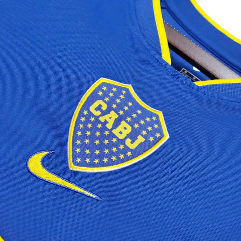 Camisa Boca Juniors Retrô 2002 Azul e Amarela - Nike - Rezenha 10 FC