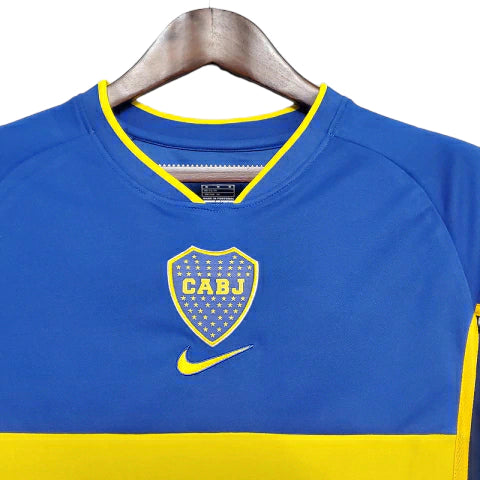 Camisa Boca Juniors Retrô 2002 Azul e Amarela - Nike - Rezenha 10 FC