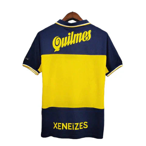 Camisa Boca Juniors Retrô 1999 Azul e Amarela - Nike - Rezenha 10 FC