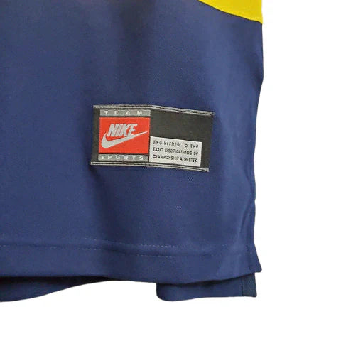 Camisa Boca Juniors Retrô 1999 Azul e Amarela - Nike - Rezenha 10 FC
