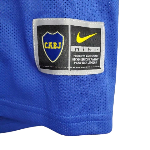 Camisa Boca Juniors Retrô 03/04 - Nike - Azul e Amarela - Rezenha 10 FC