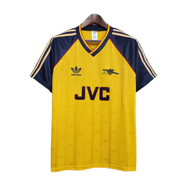 Camisa Arsenal Retrô 1988/1989 Amarela - Adidas - Rezenha 10 FC