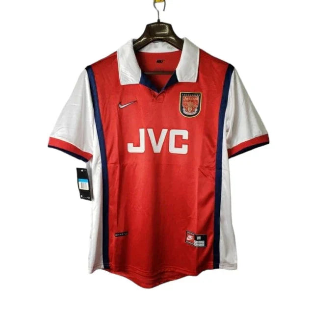 Camisa Arsenal Retrô 1998 Vermelha e Branca - Nike - Rezenha 10 FC