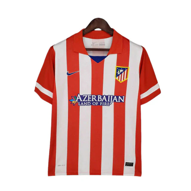 Camisa Atlético de Madrid Retrô 2013/2014 Branca e Vermelha - Nike - Rezenha 10 FC