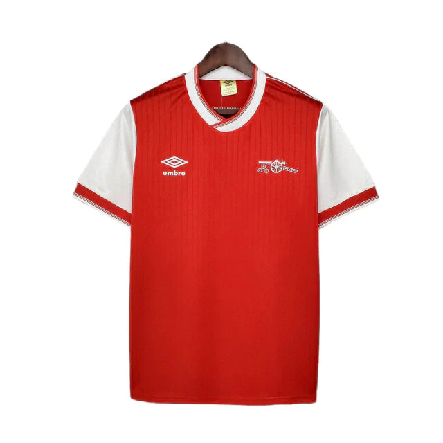 Camisa Arsenal Retrô 1983/1986 Vermelha e Branca - Umbro - Rezenha 10 FC