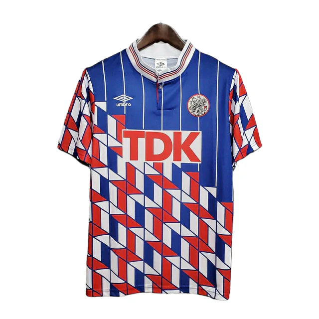 Camisa Ajax Retrô 1990 Azul - Umbro - Rezenha 10 FC