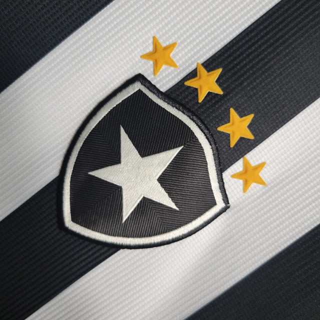 Camisa Botafogo l Retrô 99/20 Torcedor Masculina - Preta e Branca - Rezenha 10 FC