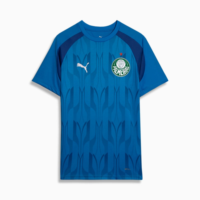 Camisa Palmeiras 24/25 Pré Jogo Puma Masculina - Azul - Rezenha 10 FC