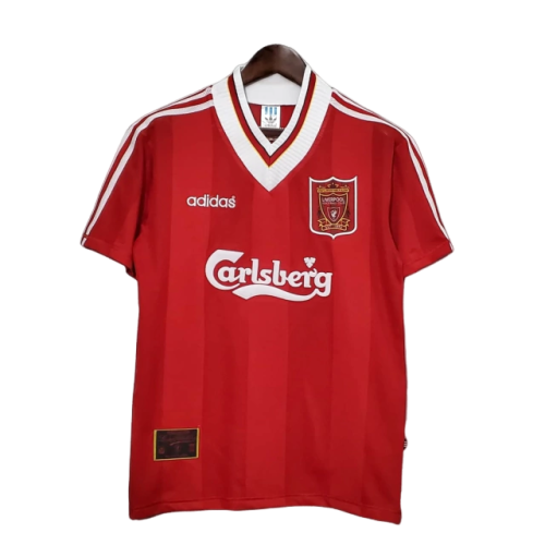 Camisa Liverpool Retrô 1996/1997 Vermelha e Branca - Adidas - Rezenha 10 FC